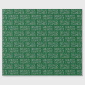 Biological Engineer Grey Wavy Text Cadeaupapier (Vlak)