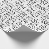 Biological Engineer Grey Wavy Text Cadeaupapier (Hoek)