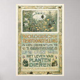 Biological Exhibition Poster, Dutch, Van Hoytema Poster