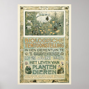Biological Exhibition Poster, Dutch, Van Hoytema Poster