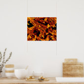biologie abstract poster canvas (Keuken)