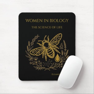 Biologie Bij Golden DNA Spiraal Vrouwen in de We Muismat