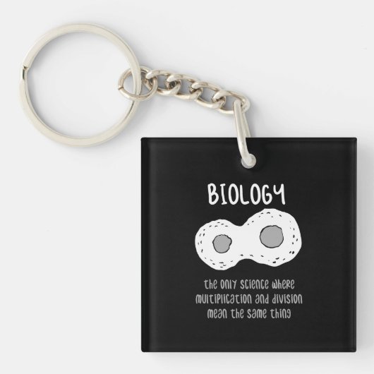 Biologie - Biologie de enige wetenschappelijke cad Sleutelhanger (voorkant)