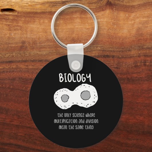 Biologie - Biologie de enige wetenschappelijke cad Sleutelhanger (Voorkant)