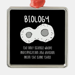 Biologie - Biologie Het Enige Wetenschapscadeau Metalen Ornament