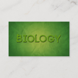 Biologie Bioloog Typografie Visitekaartjes