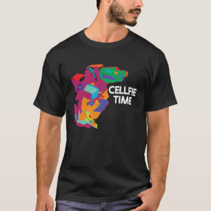 Biologie Cellfie Tijd Wetenschap Pun Lab Wetenscha T-shirt