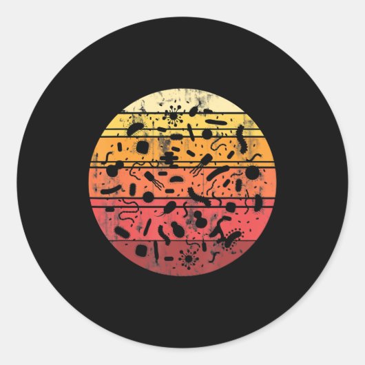 biologie celwetenschapslaboratorium ronde sticker (Voorkant)