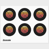 biologie celwetenschapslaboratorium ronde sticker (Vel)