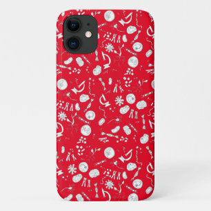 Biologie diagram ontwerp wit en rood Case-Mate iPhone case