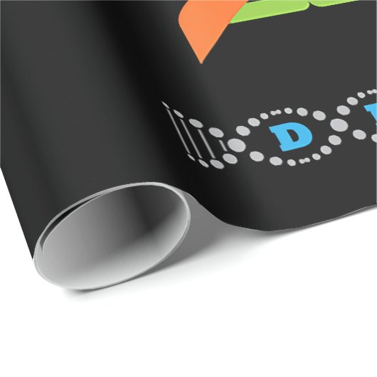 biologie dna molecule wetenschapsleraar genen cadeaupapier (Rol Hoek)