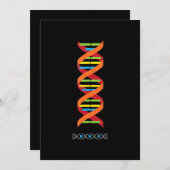 biologie dna molecule wetenschapsleraar genen feestdagenkaart (Voorkant / Achterkant)