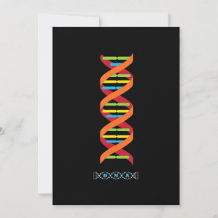 biologie dna molecule wetenschapsleraar genen feestdagenkaart