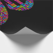 biologie-DNA-molecule woordwolkendocent Cadeaupapier (Hoek)