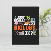 biologie docent cadeau wetenschapsstudent biologie feestdagenkaart (Staand voorkant)