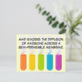 Biologie- en scheikundedocenten: Wetenschap is Gew Briefkaart (Staand voorkant)