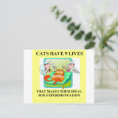 biologie-experiment briefkaart (Staand voorkant)