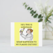 biologie-experiment briefkaart (Staand voorkant)