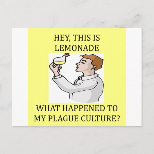 biologie-experiment briefkaart (Voorkant)