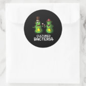 biologie gekweekte bacteriën grappige studentenwet ronde sticker (Tas)