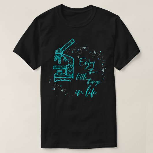 Biologie geniet van kleine dingen in de bioscoop t-shirt (Design voorkant)