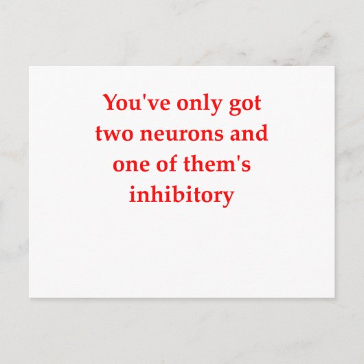 biologie grap briefkaart (Voorkant)