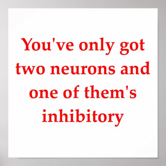 biologie grap poster (Voorkant)