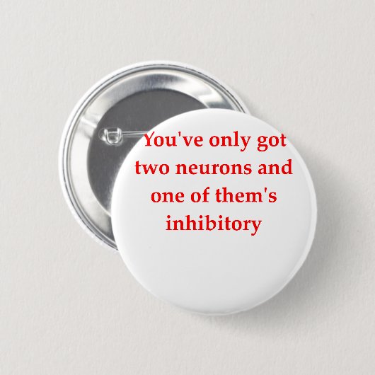 biologie grap ronde button 5,7 cm (Voorkant /achterkant)