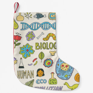 Biologie. Handgetrokken. illustratie. Kleine Kerstsok