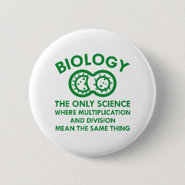 Biologie in mijn genen ronde button 5,7 cm
