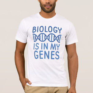 Biologie in mijn genen t-shirt