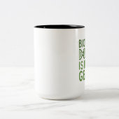 Biologie in mijn genen tweekleurige koffiemok (Center)