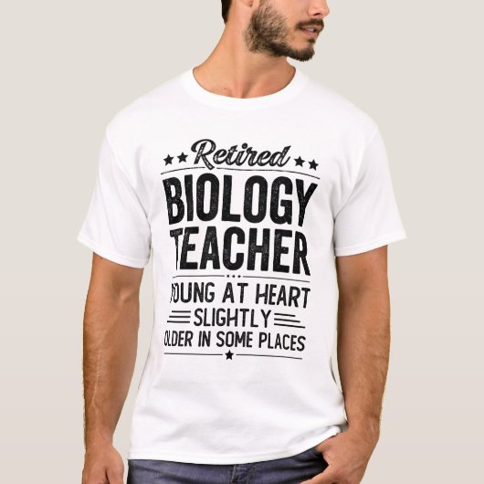 Biologie in ruste leraar t-shirt (Voorkant)
