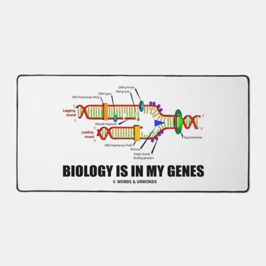 Biologie is in mijn genen DNA replicatie Bureaumat (Voorkant)