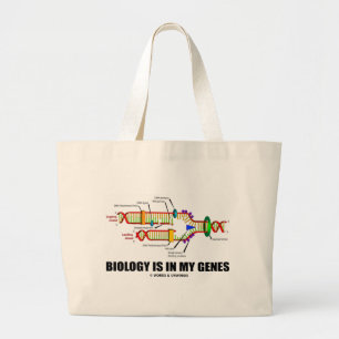 Biologie is in mijn genen (DNA-replicatie) Grote Tote Bag