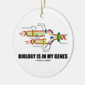Biologie is in mijn genen (DNA-replicatie) Keramisch Ornament (Links)