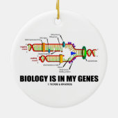 Biologie is in mijn genen (DNA-replicatie) Keramisch Ornament (Achterkant)