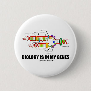 Biologie is in mijn genen (DNA-replicatie) Ronde Button 5,7 Cm
