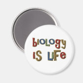 Biologie is Life Funny Pun Magneet (Voorkant / Achterkant)