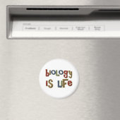 Biologie is Life Funny Pun Magneet (Insitu (Vaatwasser))