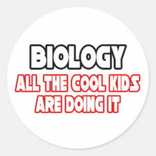 Biologie...Koel Kinderen Ronde Sticker
