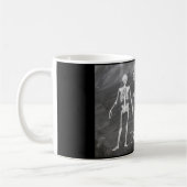 Biologie leraar geschenk skelet gepersonaliseerd koffiemok (Links)