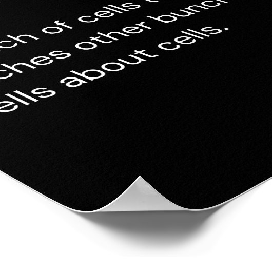 Biologie Leraar Grappige Wetenschapper Definitie Poster (Hoek)