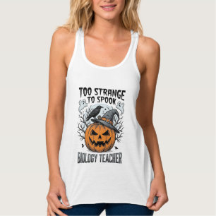 Biologie Leraar Halloween Shirt Griezelige Pompoen