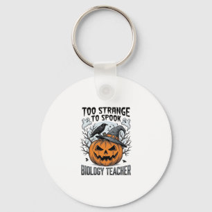 Biologie Leraar Halloween Shirt Griezelige Pompoen Sleutelhanger