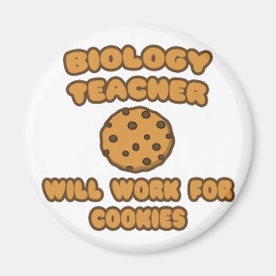 Biologie leraar ... Werkt voor cookies Magneet