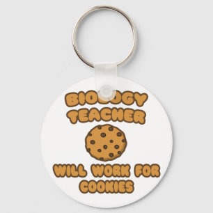 Biologie leraar ... Werkt voor cookies Sleutelhanger