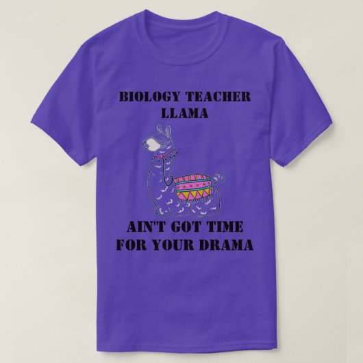 Biologie Llama S T-shirt (Design voorkant)