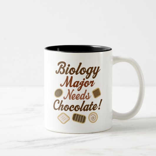 Biologie majoor Chocolade Tweekleurige Koffiemok (Rechts)