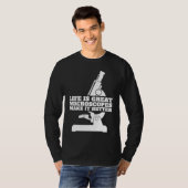 Biologie Microscoop Student Wetenschapper Leraar T-shirt (Voorkant volledig)